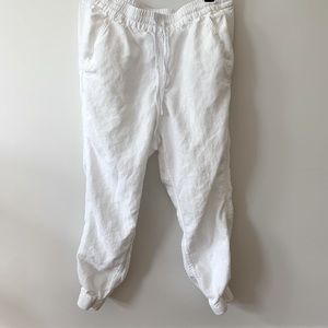 J. Crew Women’s Linen Blend Jogger in White, 4P